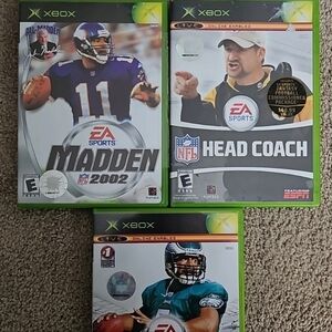X Box Games. Madden 2002, Madden 2006, Head Coach